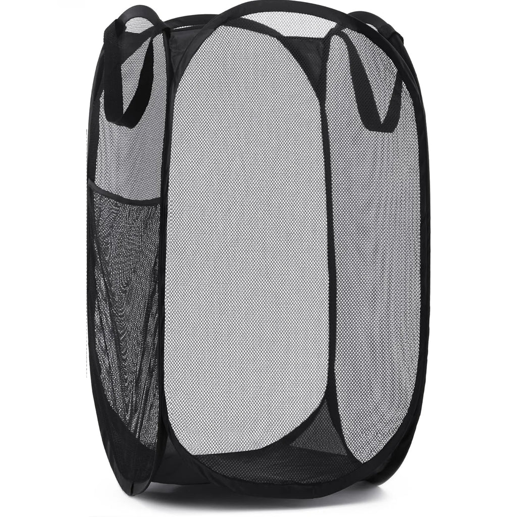 Collapsible Mesh Laundry Basket – Large Breathable Hamper for Home Storage