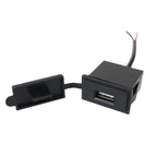 Waterproof USB Car Charger – 2.4A Power Socket for Motorcycle RV and Boat