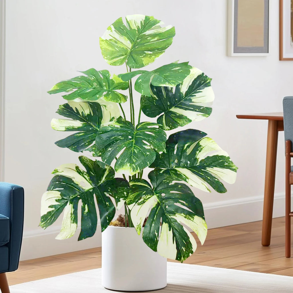 Artificial Tropical Leaf Plant – 60-103cm Potted Faux Greenery for Home Decor