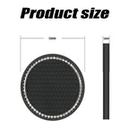 Bling Rhinestone Car Coasters – Anti-Slip Cup Holder Mats for Auto Interior