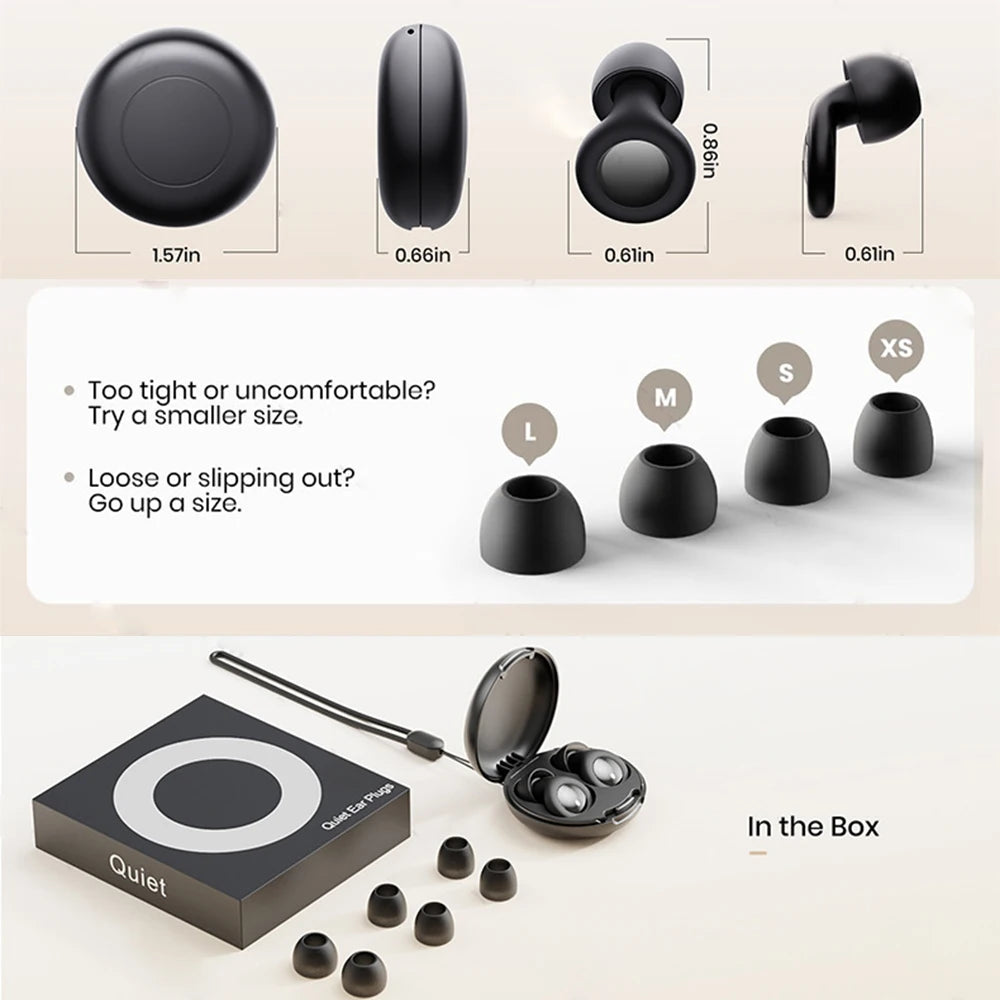 Silicone Ear Plugs – Noise Canceling Reusable Protection for Sleeping Travel