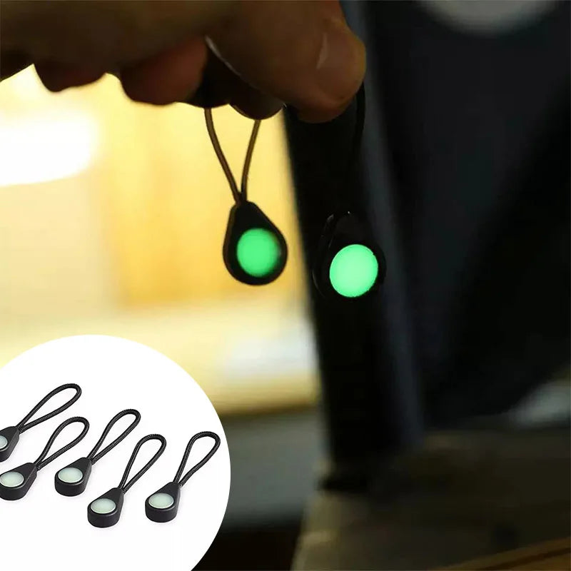 Luminous Zipper Pulls – Glow in the Dark Accessories for Outdoor Camping Gear