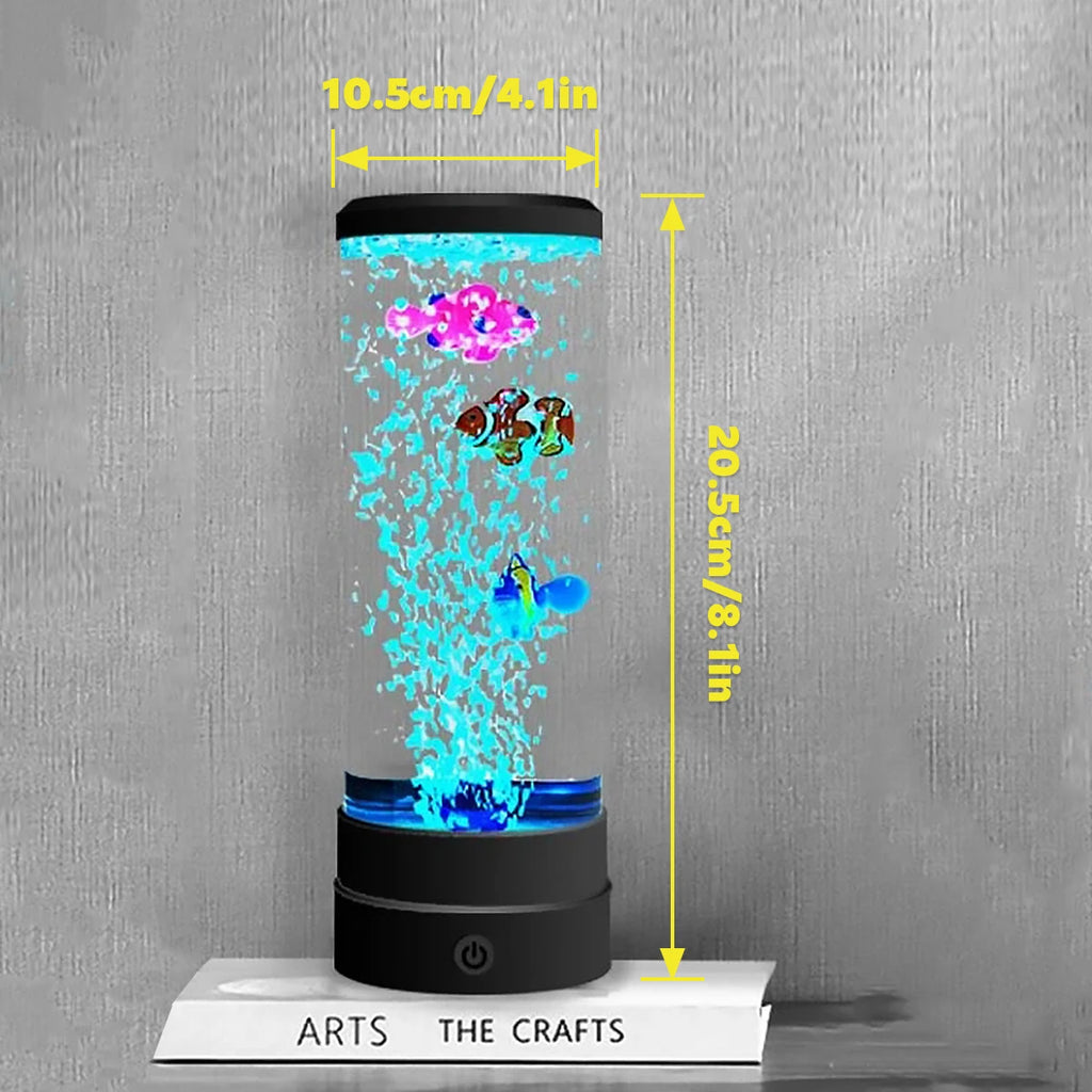 Color Changing LED Fish Lamp – Simulated Bubble Aquarium for Home Decor