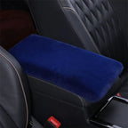 Plush Car Armrest Cover – Soft Warm Console Cushion for Winter Interior
