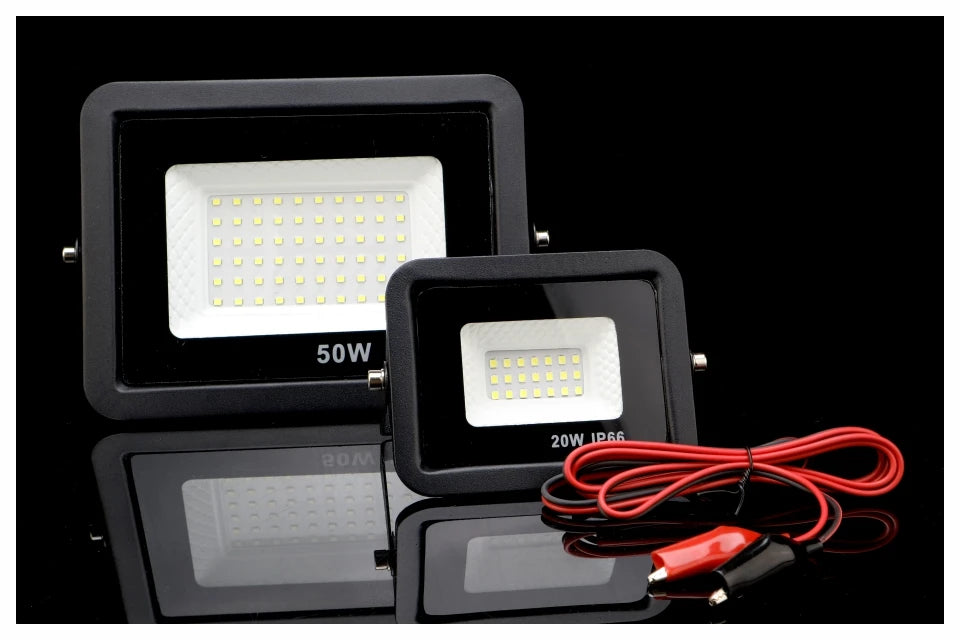 12V LED Flood Light – IP66 Waterproof Outdoor Spotlight for Camping and Marine