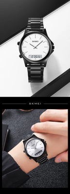 Digital Sport Watch – Waterproof Triple Time Display for Men