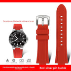 Rubber Watch Strap – Silicone Diving Band for Oris Aquis Series