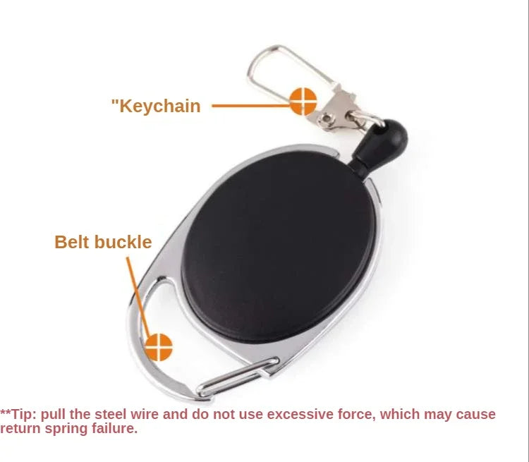 Retractable Badge Reel – Zinger Retractor with Clip for Fly Fishing Gear
