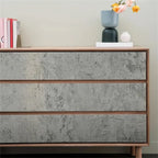 Cement Gray Adhesive Wallpaper – 55cm Industrial Retro Decor for Home Walls