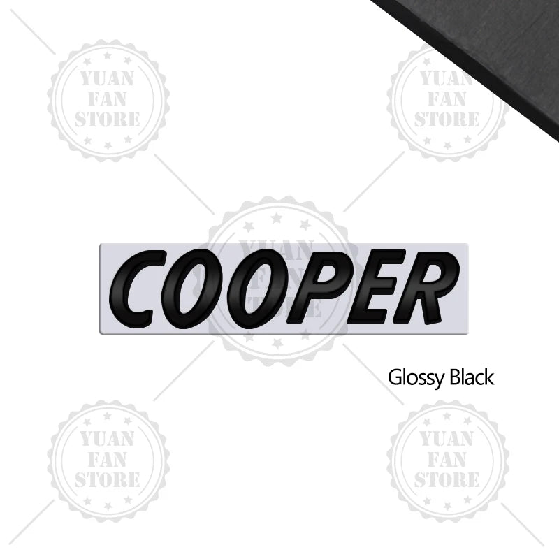 3D Metal Letter Emblem – Rear Trunk Badge for MINI Cooper S Styling