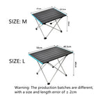 Portable Aluminum Camping Table – Foldable Outdoor Desk for Picnic and BBQ