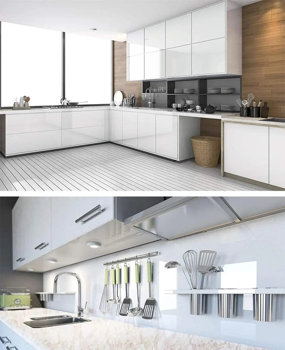 Self-Adhesive High Gloss PVC Wallpaper – Waterproof Film for Furniture Decor
