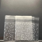 Frosted Dot Transparent Bags – 100pcs Assorted Sizes for Party Favors