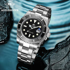 ADDIESDIVE Quartz Dive Watch – Stainless Steel Ceramic Bezel for Scuba Diving