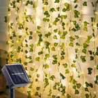 Solar LED Fairy Lights – Artificial Ivy Leaves for Garden Decoration