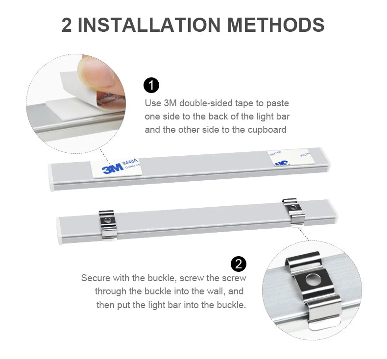 Motion Sensor LED Light Bar – Hand Sweep Cabinet Lamp for Kitchen and Wardrobe