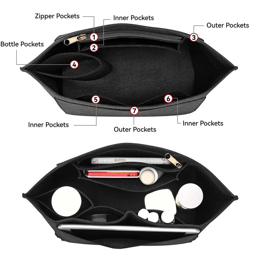 Felt Purse Organizer Insert – Multi-Size Handbag Shaper for Women