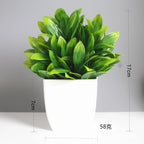 Artificial Potted Bonsai Tree – Realistic Green Plant for Home Office Decor