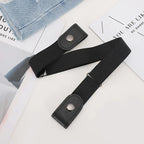 Stretch Elastic No Buckle Belt – Invisible Waistband for Men and Women