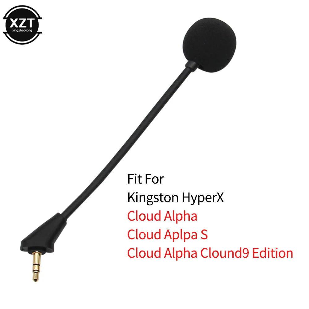 3.5mm Replacement Gaming Microphone – Detachable Mic for HyperX Cloud Headsets