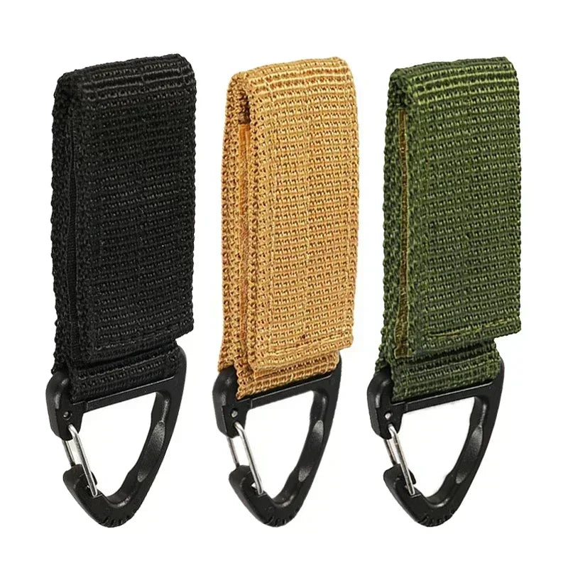 Nylon Tactical Glove Hook – Durable Carabiner Clip for Outdoor Camping