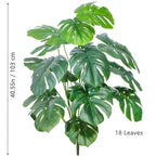 Artificial Tropical Leaf Plant – 60-103cm Potted Faux Greenery for Home Decor
