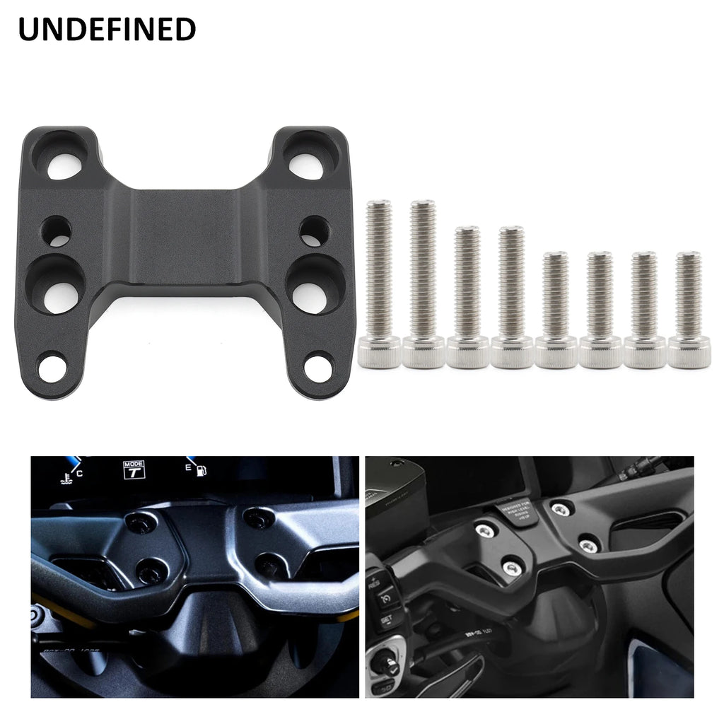 Motorcycle Handlebar Risers – Aluminum Clamp Backs for Yamaha TMAX 560