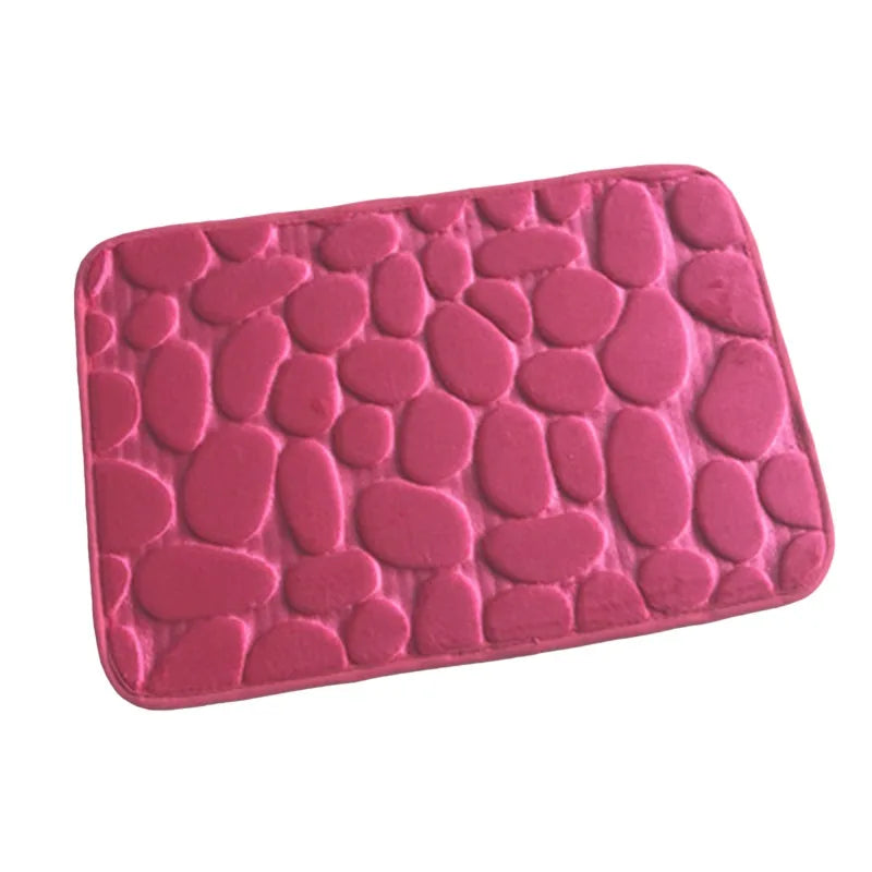 U-Shaped Memory Foam Bath Mat – Absorbent Non-Slip Rug for Bathroom Toilet