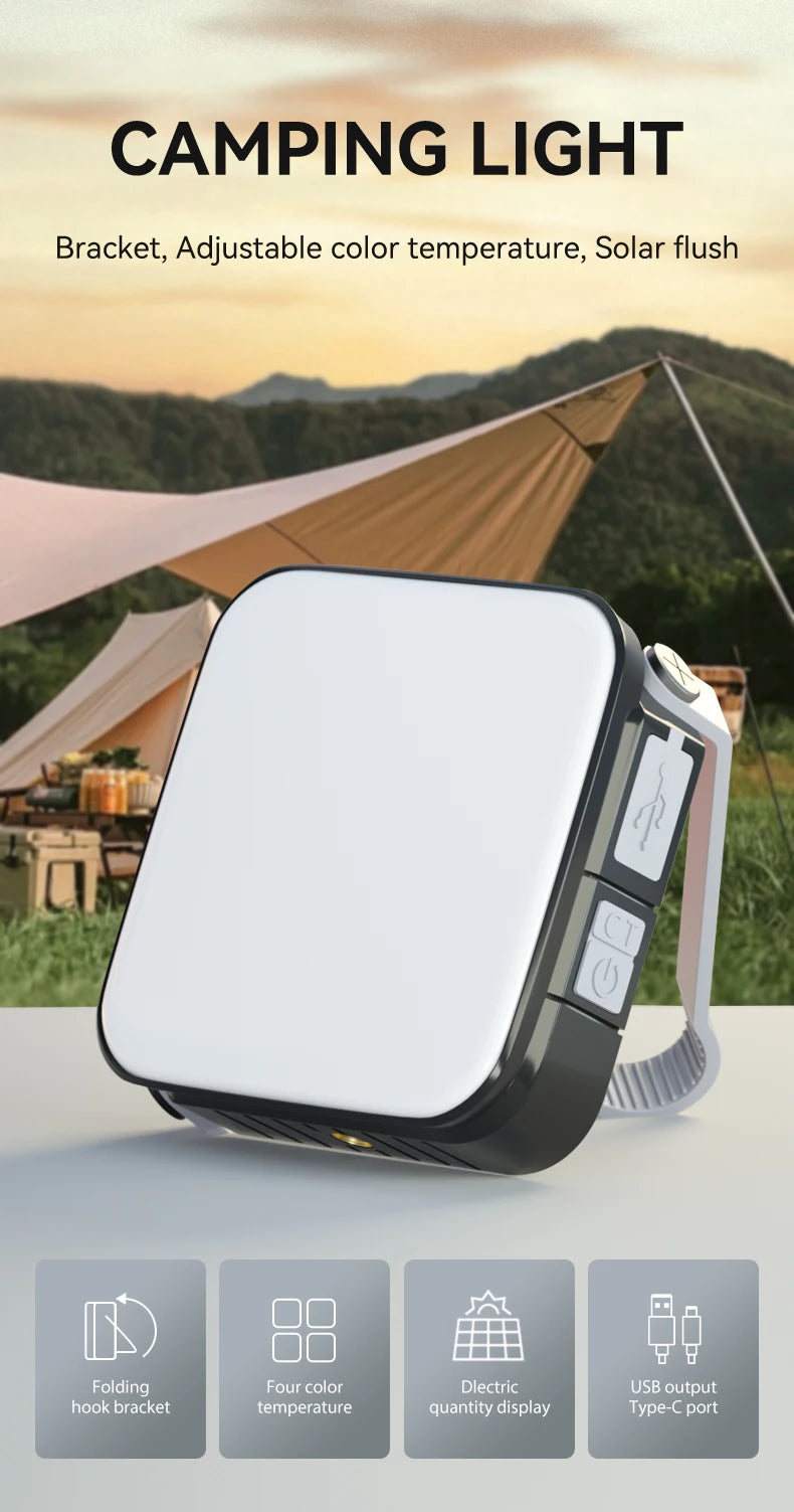 Rechargeable LED Camping Lantern – Portable Hanging Light for Outdoor Work