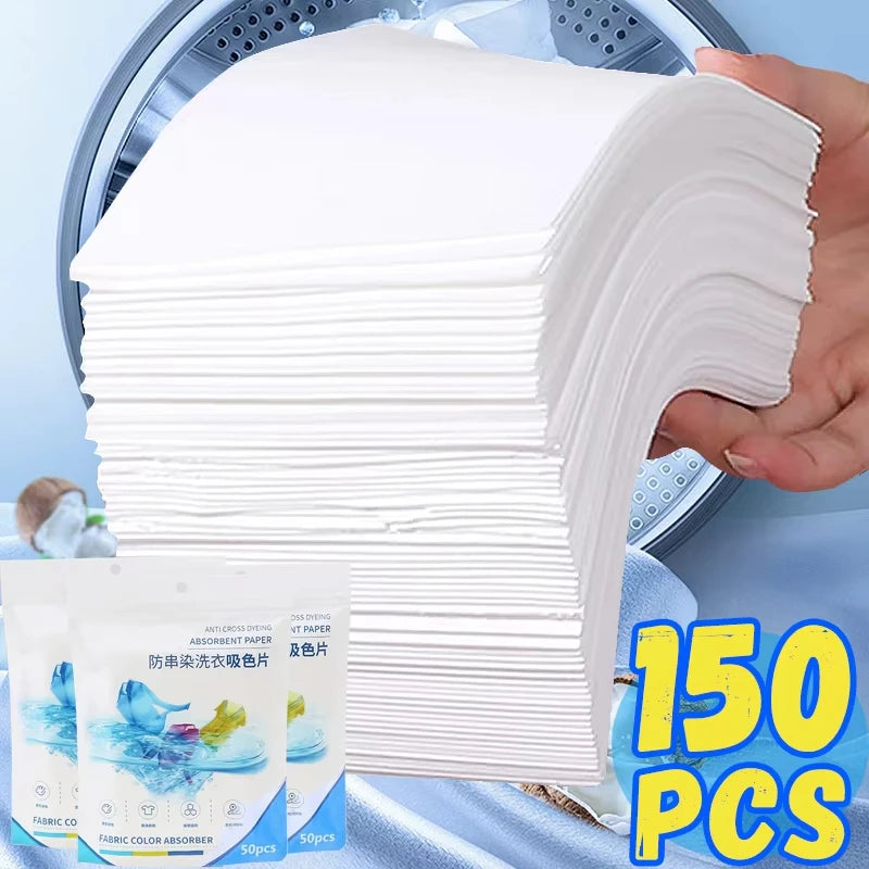 Color Absorption Laundry Sheets – Anti-Staining Paper for Washing Clothes