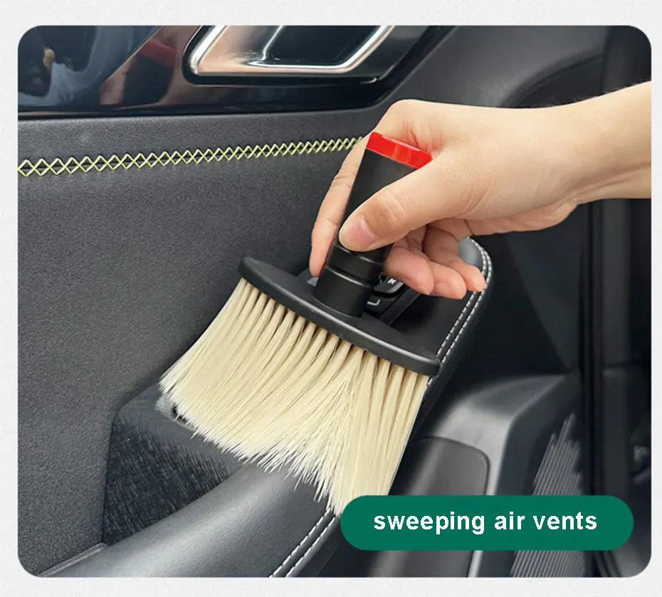 Soft Bristle Cleaning Brush – Dust Removal Tool for Car Interior Detailing