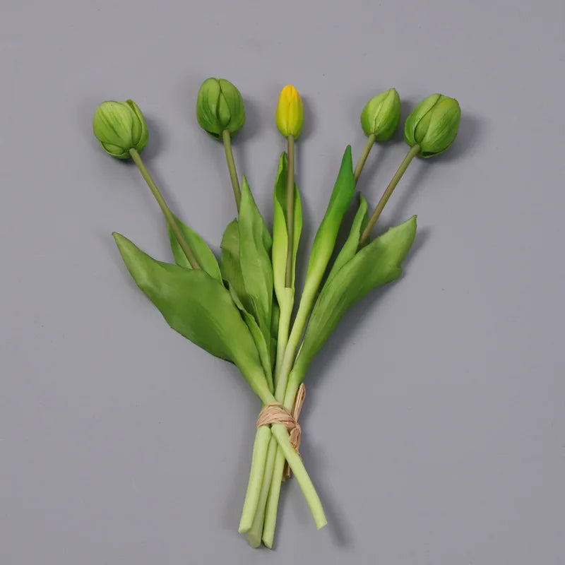 Artificial Tulip Bouquet – Real Touch Floral Decor for Wedding Home