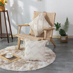 Cotton Tufted Cushion Cover – Decorative Tassel Pillowcase for Home Decor