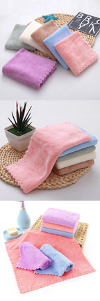 Coral Fleece Microfiber Towels – Thickened Soft Absorbent Cloth for Home Bath