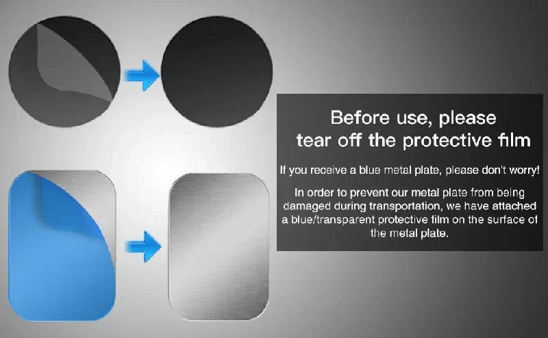 Metal Adhesive Plates – Replacement Iron Discs for Magnetic Phone Car Mounts
