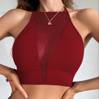 Mesh Corset Camisole – Seamless Backless Tank Top for Casual Lingerie