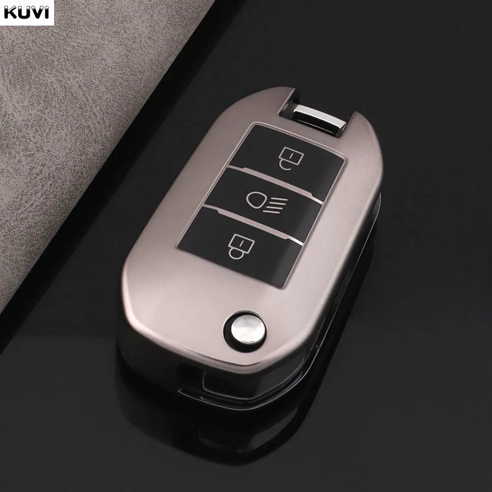 TPU Flip Key Case – Protective Shell for Peugeot and Citroen Car Remotes