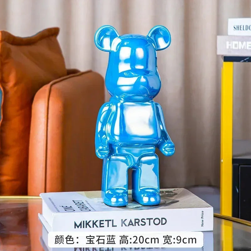 Ceramic Bear Figurine – Aesthetic Luxury Sculpture for Modern Home Decor