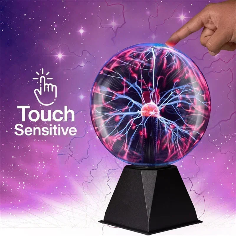 Magic Plasma Ball Lamp – Interactive Electrostatic Light for Kids Decor