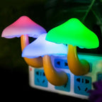 Mushroom LED Night Light – Automatic Sensor Lamp for Kids Bedroom Decor
