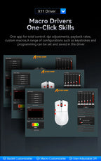 Wireless Gaming Mouse – PAW3311 RGB Optical Sensor for PC Esports