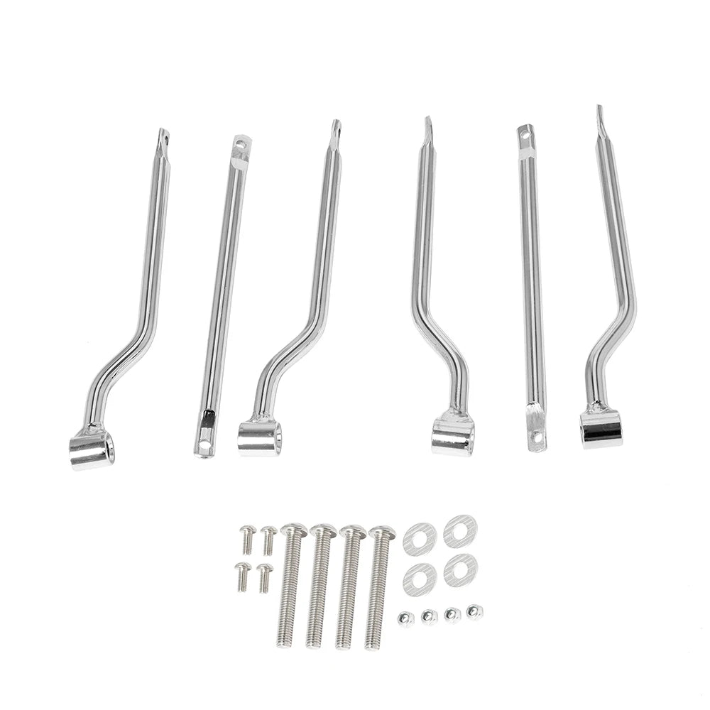 Universal Motorcycle Saddlebag Support Brackets – Side Luggage Mounts for Cruiser