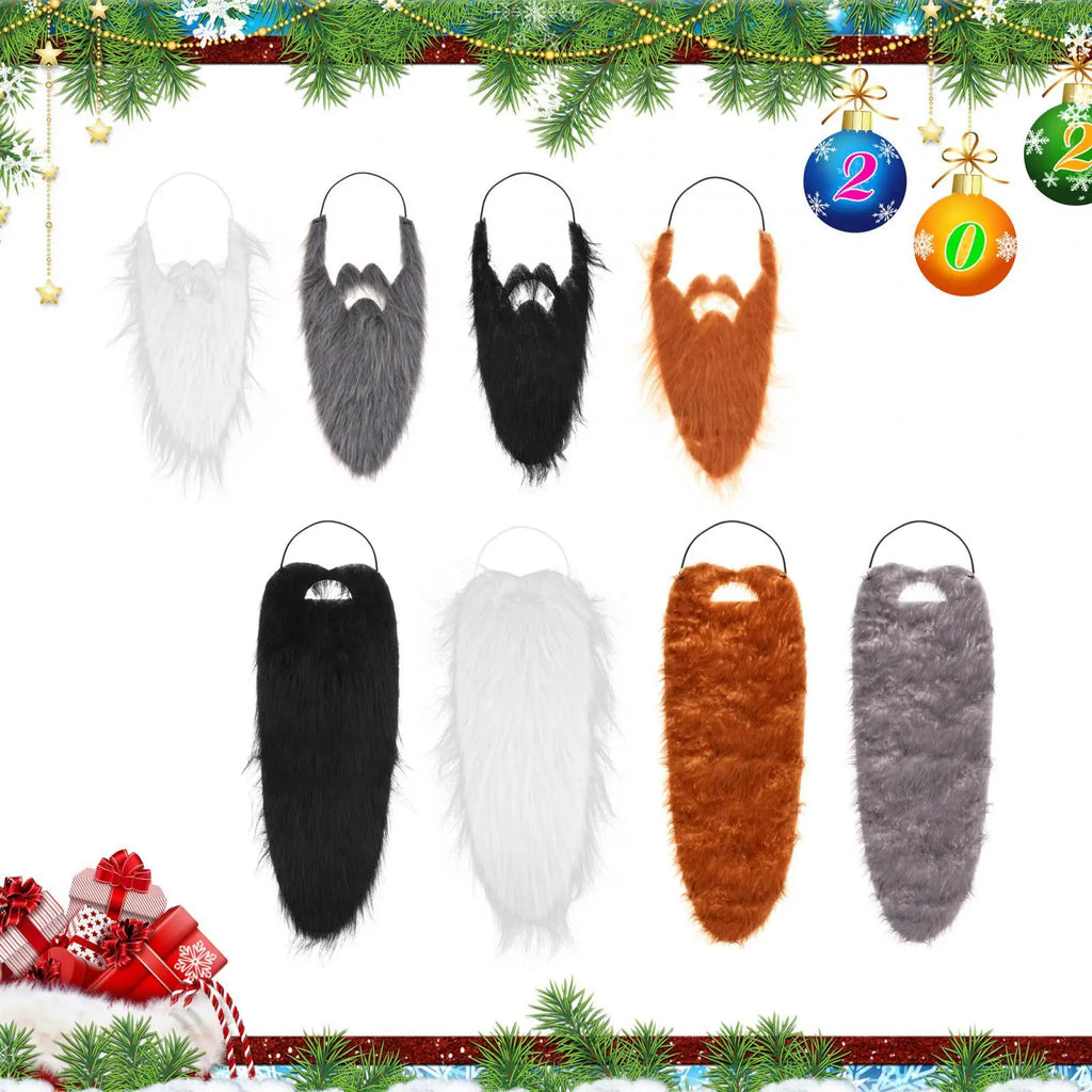 Synthetic Fake Beard – Elastic Facial Hair for Costume Party Cosplay