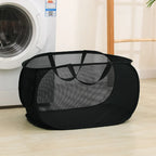 Foldable Mesh Laundry Basket – Large Breathable Storage for Home Organization