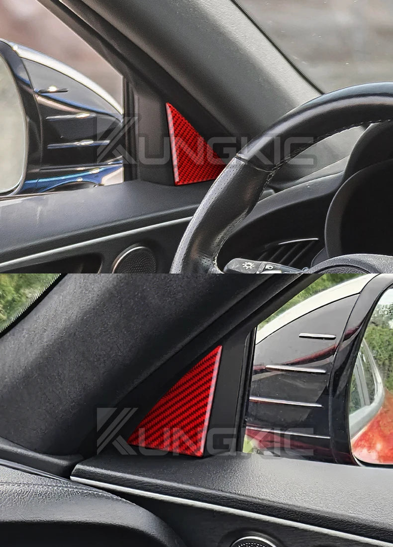 Carbon Fiber Door Triangle Trim – Interior Accessories for Kia Stinger