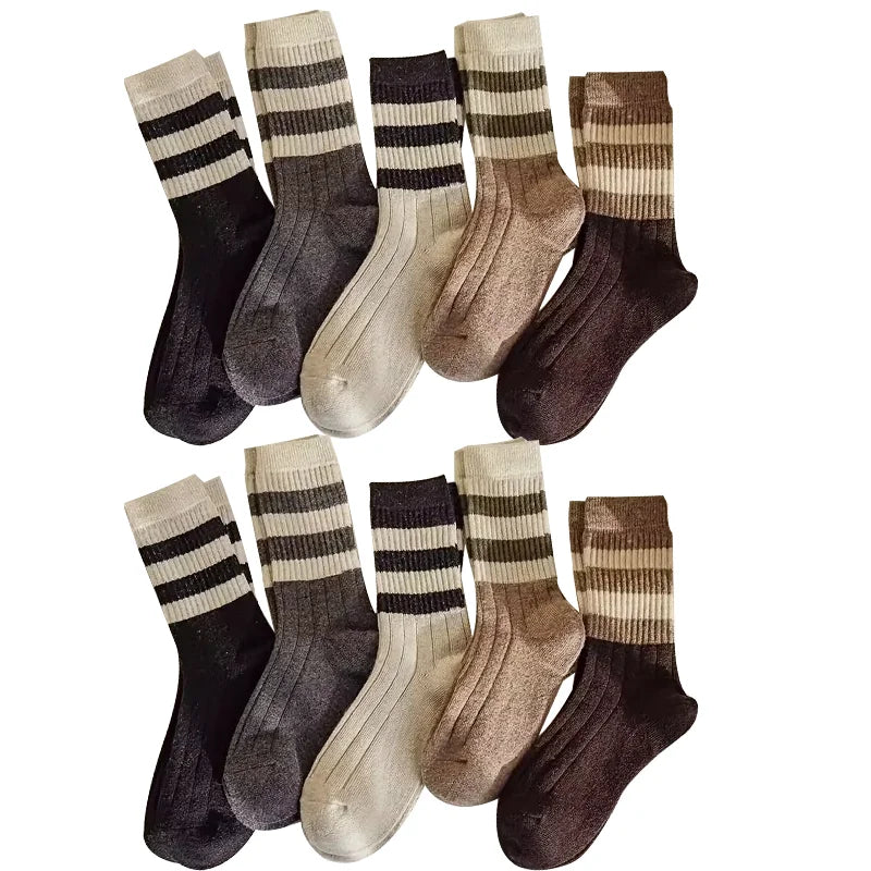 Ruffled Mid-Tube Socks – Breathable Cotton Casual Wear for Women