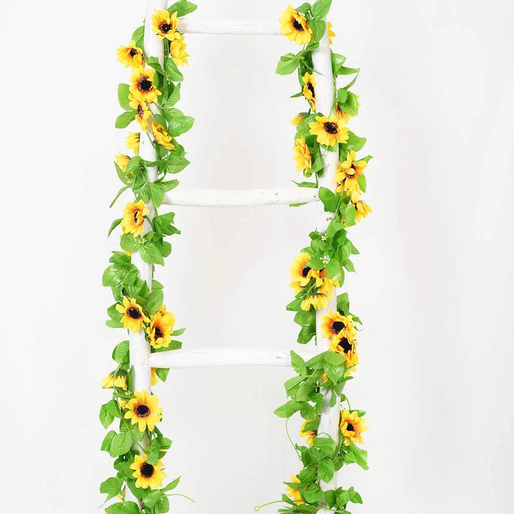Artificial Sunflower Vine – Silk Garland for Wedding Home Garden Decor