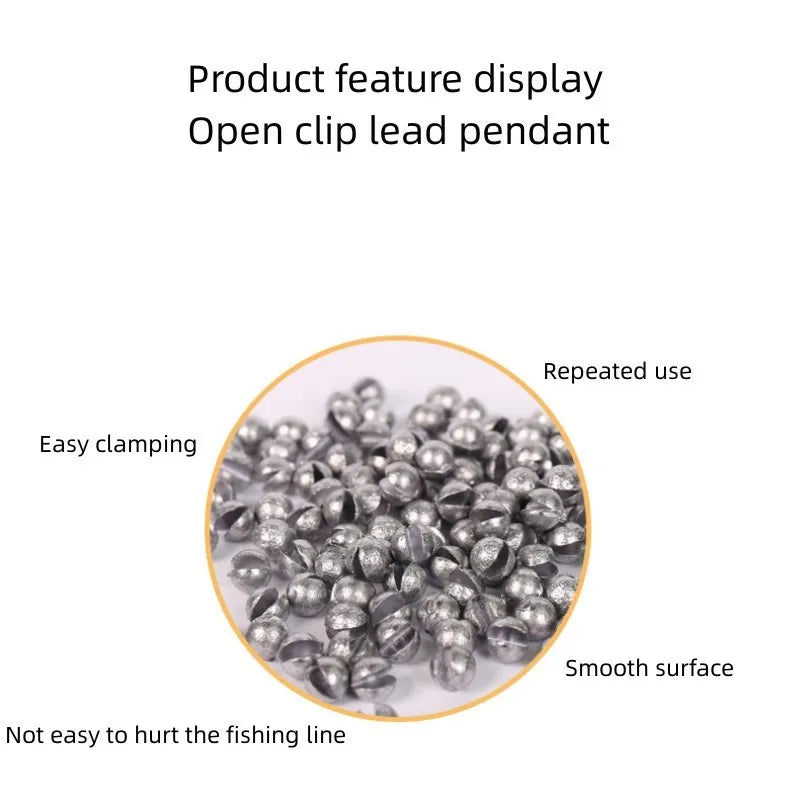 Round Lead Fishing Sinkers – Assorted Weight Kit for Freshwater Angling
