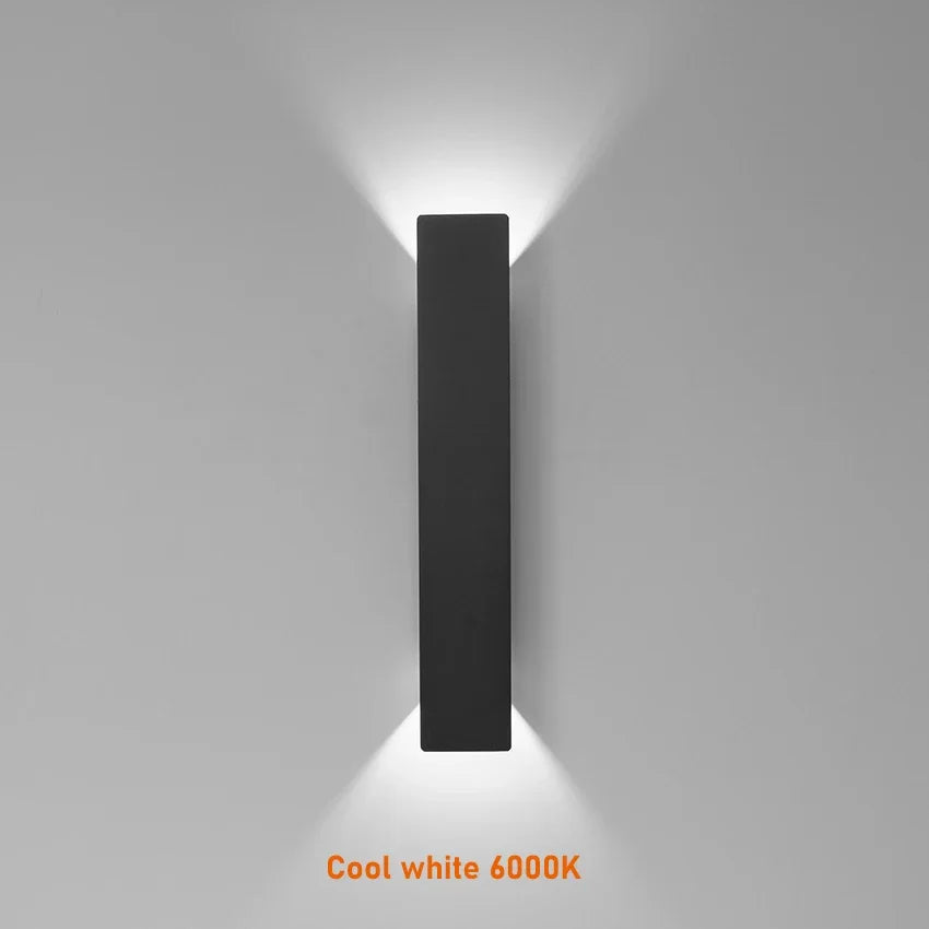 Modern LED Wall Lamp – Waterproof Aluminum Fixture for Outdoor Lighting