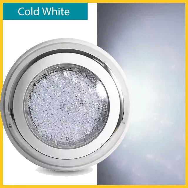RGB LED Swimming Pool Lamp – Stainless Steel Waterproof Light for Underwater